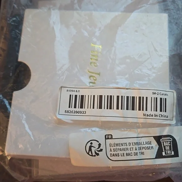 925 Silver Inlaid 2 carats Moissanite Ring - Picture 9 of 9